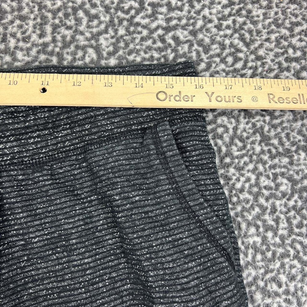 Champion Jogger Sweatpants Women Large Black Gray Striped Drawstring L - Picture 5 of 9